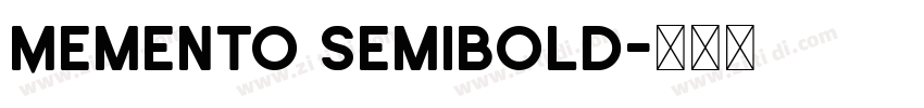Memento SemiBold字体转换